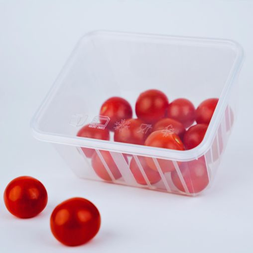 200 Boîtes réutilisables + couvercles CARTYBOX 118x142xh68mm 0,75L Transparent - Henri Julien