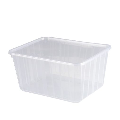100 Boîtes réutilisables + couvercles CARTYBOX 146x188xh92mm 1,8L Transparent - Henri Julien