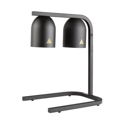 Lampe chauffante double sur support 400x470xh770mm Noir - Henri Julien