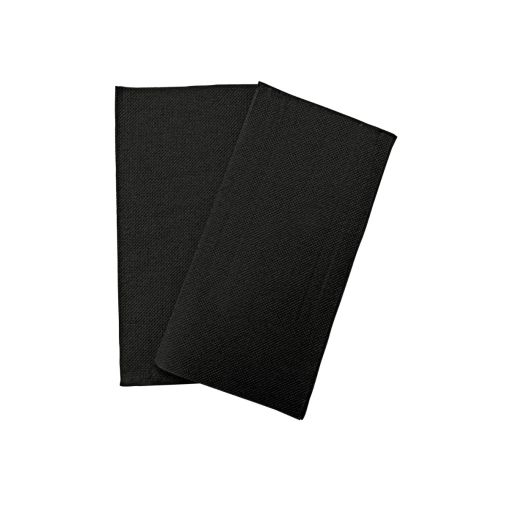 1200 Serviettes 2 épaisseurs DOUBLE POINT 38x38cm pliage en 8 Noir - Henri Julien