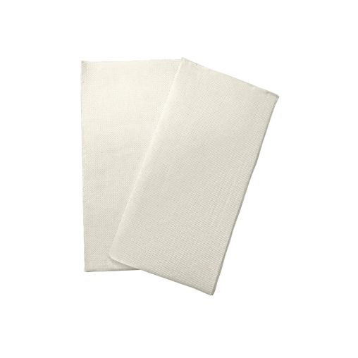1200 Serviettes 2 épaisseurs DOUBLE POINT 38x38cm pliage en 8 Ivoire - Henri Julien