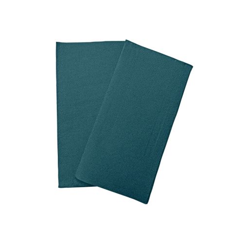 1200 Serviettes 2 épaisseurs DOUBLE POINT 38x38cm pliage en 8 Bleu Pacifique - Henri Julien