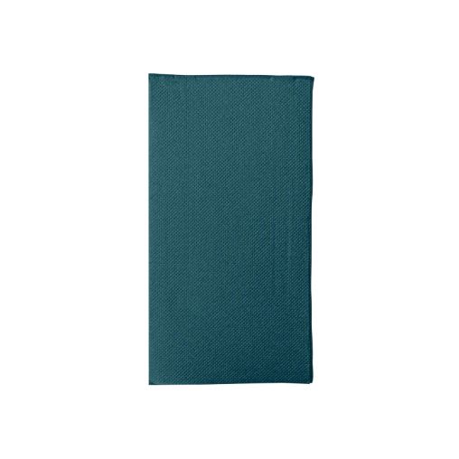 1200 Serviettes 2 épaisseurs DOUBLE POINT 38x38cm pliage en 8 Bleu Pacifique - Henri Julien