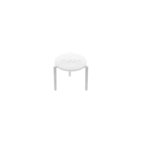 250 Mini tables pour protection pizza Ø45xh37mm Polypropylène Blanc - Henri Julien