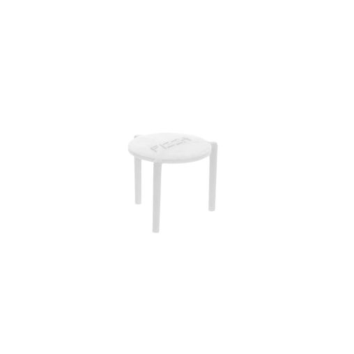 250 Mini tables pour protection pizza Ø45xh37mm Polypropylène Blanc - Henri Julien