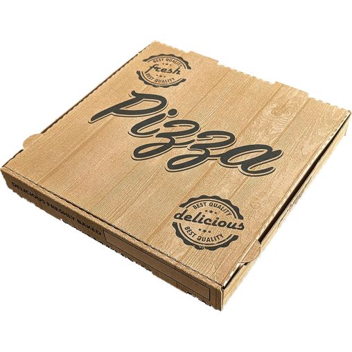 100 Boîtes à pizza 40x40cm Carton Kraft - Henri Julien