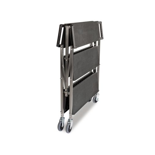 Chariot de service pliable 3 étagères aluminium - Henri Julien