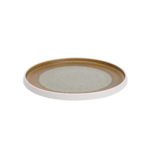 Assiette plate COCO VERT Ø260xh25mm Porcelaine Vert - Henri Julien
