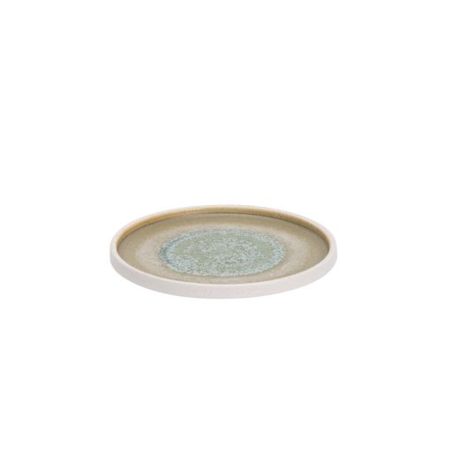 Assiette plate COCO VERT Ø190xh20mm Porcelaine Vert - Henri Julien