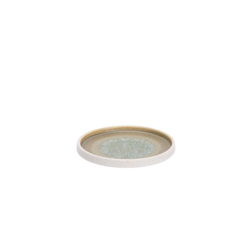 Assiette dessert COCO VERT Ø145xh20mm Porcelaine Vert - Henri Julien