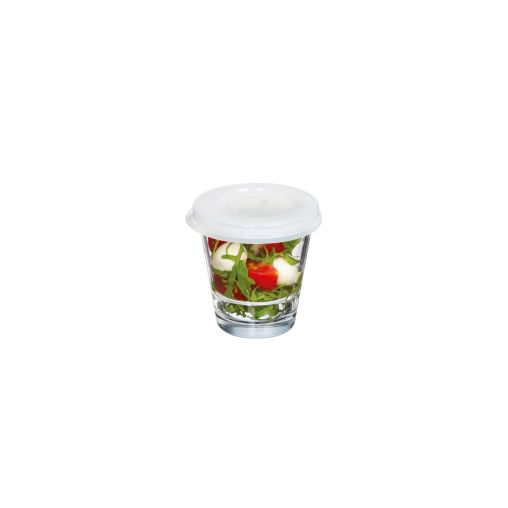 Gobelet 26cl Ø85mm + Couvercle SO URBAN Verre trempé Transparent - Henri Julien
