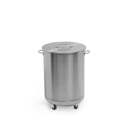 Poubelle Mobile inox 70 Litres - Henri Julien