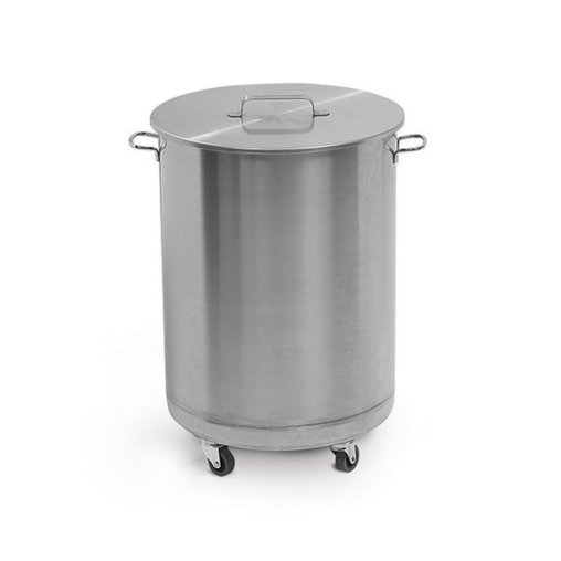 Poubelle Mobile inox 70 Litres - Henri Julien