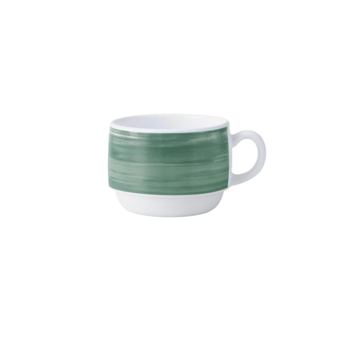 Tasse à thé RESTAURANT BRUSH 19cl Ø78xh58mm Verre trempé Dark green - Henri Julien