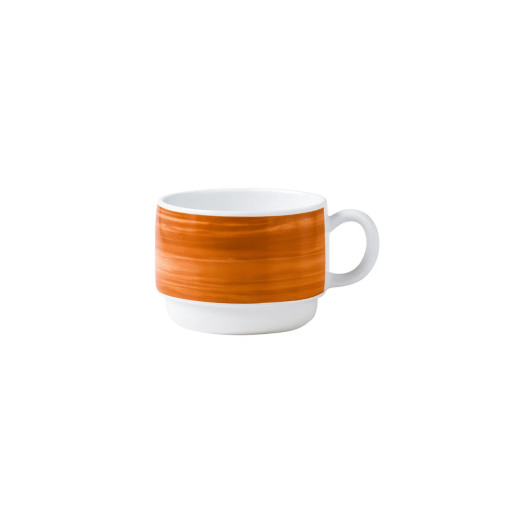 Tasse à thé RESTAURANT BRUSH 19cl Ø78xh58mm Verre trempé Terracotta - Henri Julien