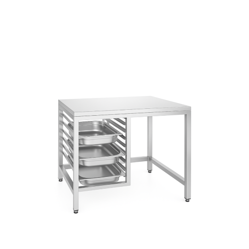 Support four inox pour 6 et 10 niveaux GN – 7 glissières – 870 x 750 x 800 mm - Henri Julien