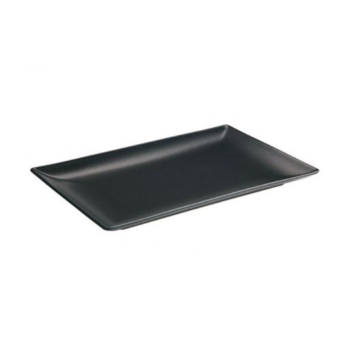 Assiette rectangle STONEWARE 300x200mm Grès Noir - Henri Julien