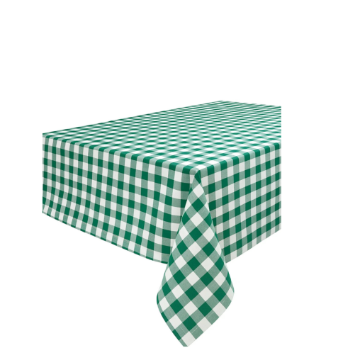 Nappe tissu Carrée Capri 130x130 Carreaux Vert - Henri Julien