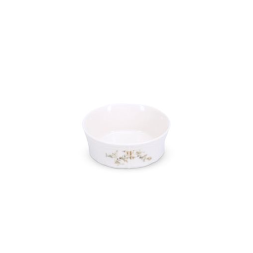 Bol RETRO BROWN FLOWER Ø130xh50mm 41cl Porcelaine Blanc - Henri Julien