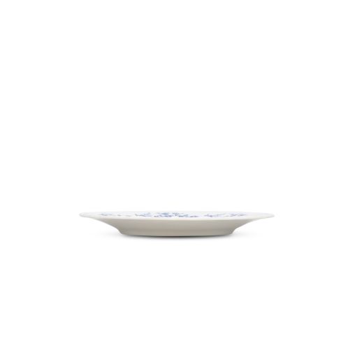 Assiette plate RETRO BLUE FLOWER Ø205mm Porcelaine Blanc - Henri Julien