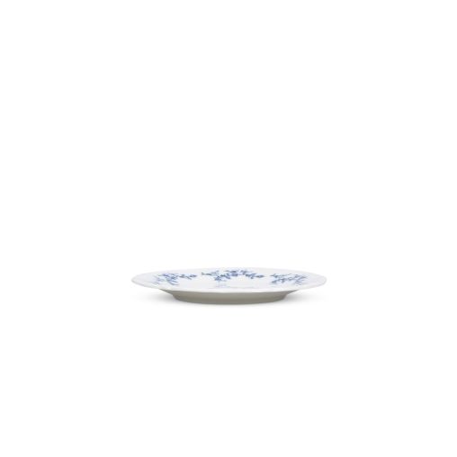 Assiette plate RETRO BLUE FLOWER Ø160mm Porcelaine Blanc - Henri Julien