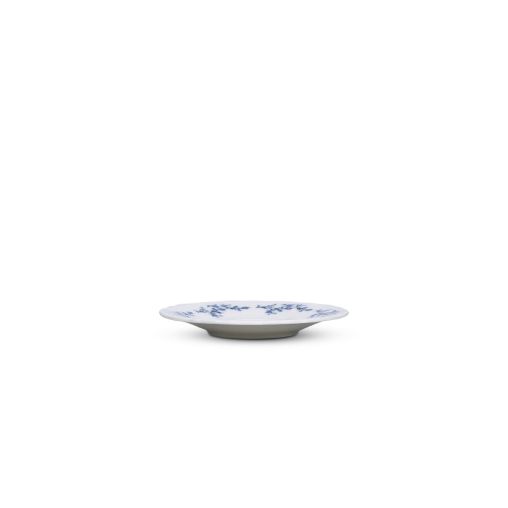 Soucoupe à café RETRO BLUE FLOWER Ø140mm Porcelaine Blanc - Henri Julien
