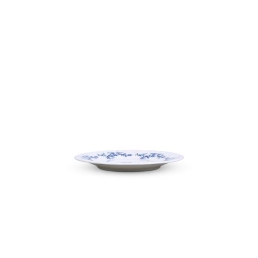 Soucoupe à thé RETRO BLUE FLOWER Ø165mm Porcelaine Blanc - Henri Julien