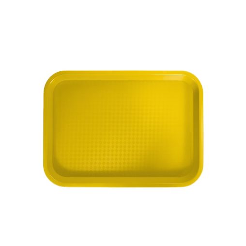 Plateau Fast Food POLYPRO 34,5x27 Jaune - Henri Julien