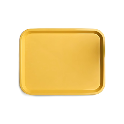 Plateau Fast Food POLYPRO 34,5x27 Jaune - Henri Julien