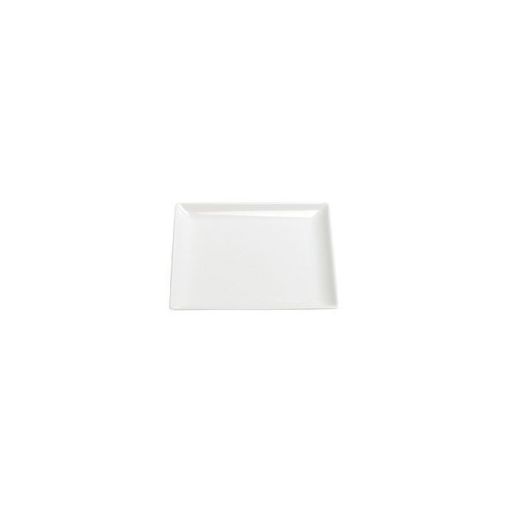Assiette plate carrée DÉLICES 160x160mm Porcelaine Blanc - Henri Julien