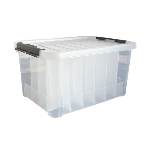 Boîte de rangement 24 cases avec couvercle CLIP'BOX 440x310x230mm Polypropylène - Henri Julien