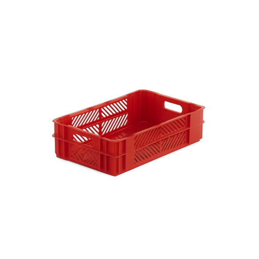 Bac gerbable  Parois ajourées + fond plein 40 litres Rouge - Henri Julien